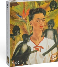 Puzzle - Frida Kahlo - Autoportrait avec des Singes - 1000 pièces