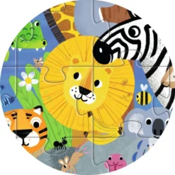 Puzzle Geant - 1 à 10 Jungle - 54 Pièces