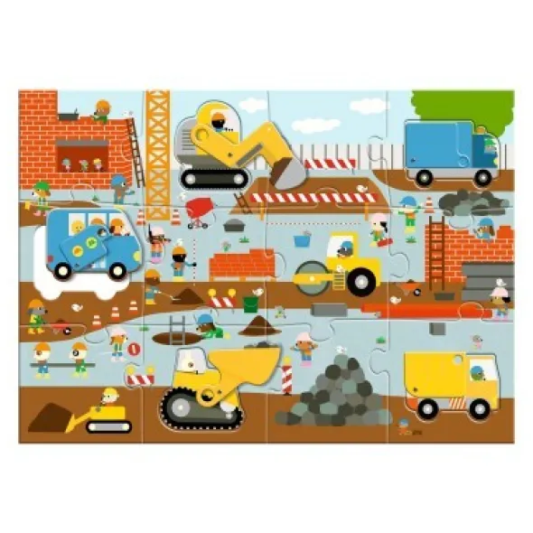 Puzzle Geant - Le Chantier - 12pcs +5pcs