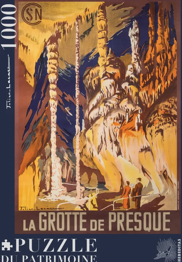 Puzzle - La grotte de Presque par Lacaze - 1000 pièces