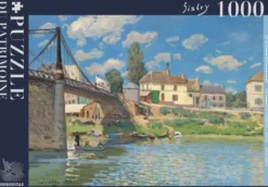 Puzzle - Le pont à Villeneuve-la-Garenne par Alfred Sisley - 1000 pièces