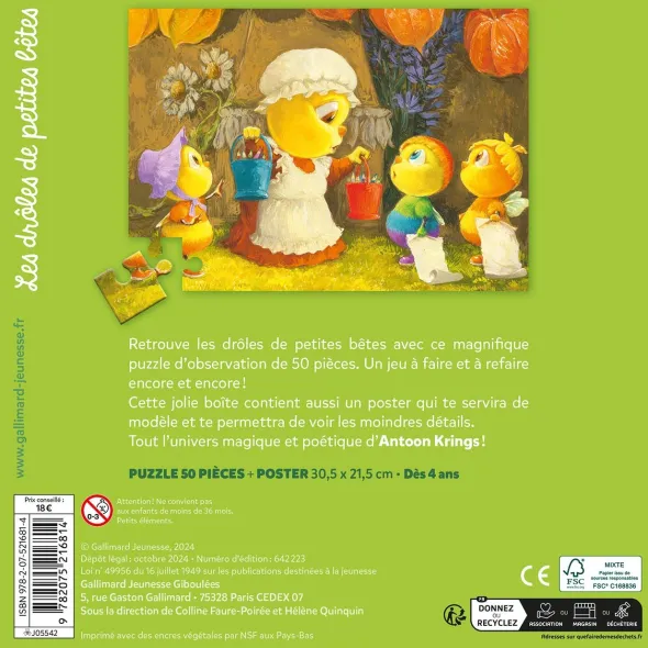 Puzzle Les Drôles de Petites Bêtes - Ariel, petit arc-en-ciel