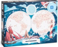 Puzzle - Mappemonde - 1000 pièces