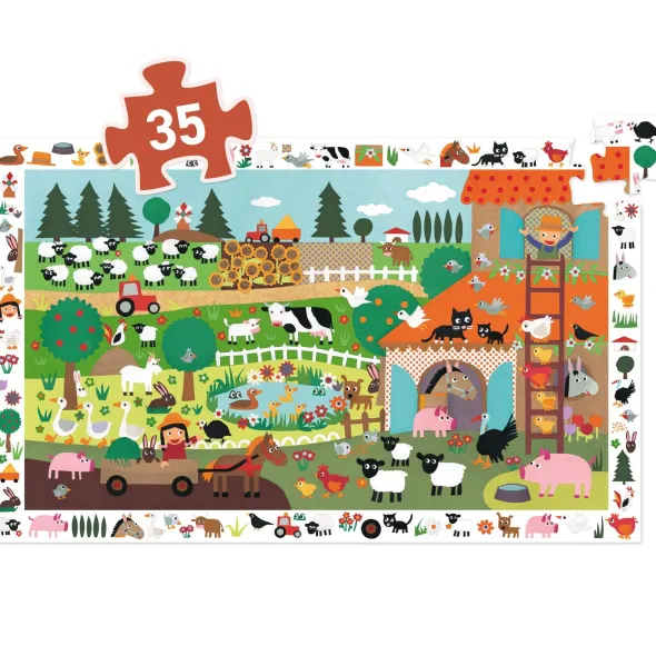 Puzzle Observation - La Ferme - 35 Pièces