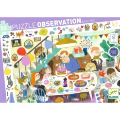 Puzzle Observation - La Fête d'Anniversaire - 54 Pièces