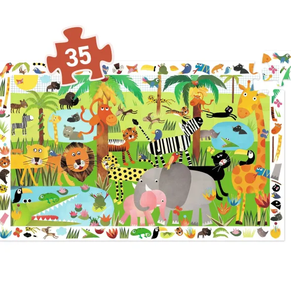 Puzzle Observation - La Jungle - 35 Pièces
