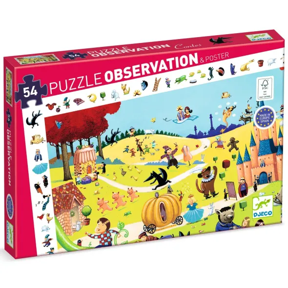 Puzzle Observation - Les Contes - 54 Pièces