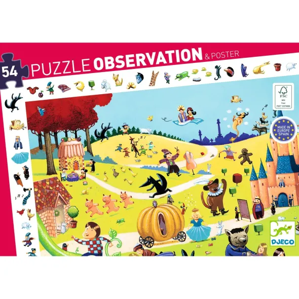 Puzzle Observation - Les Contes - 54 Pièces
