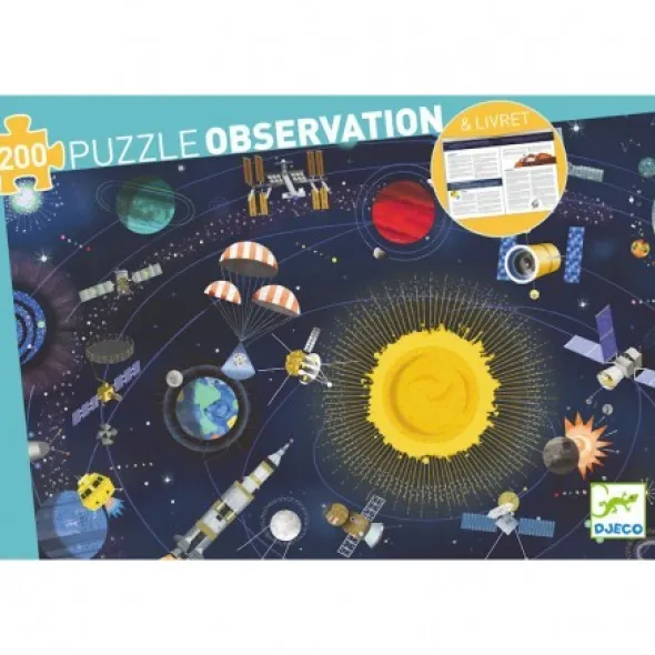 Puzzle Observation – L’Espace + Livret – 200 Pièces