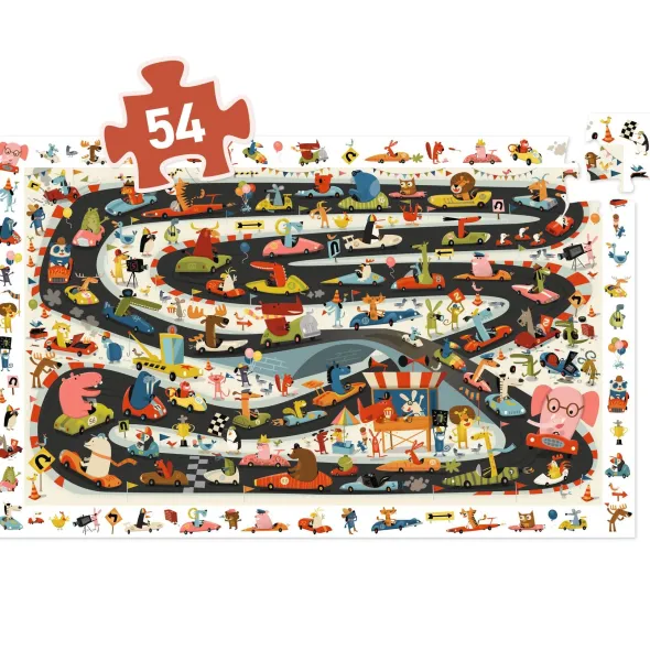 Puzzle Observation : Rallye Automobile – 54 Pièces
