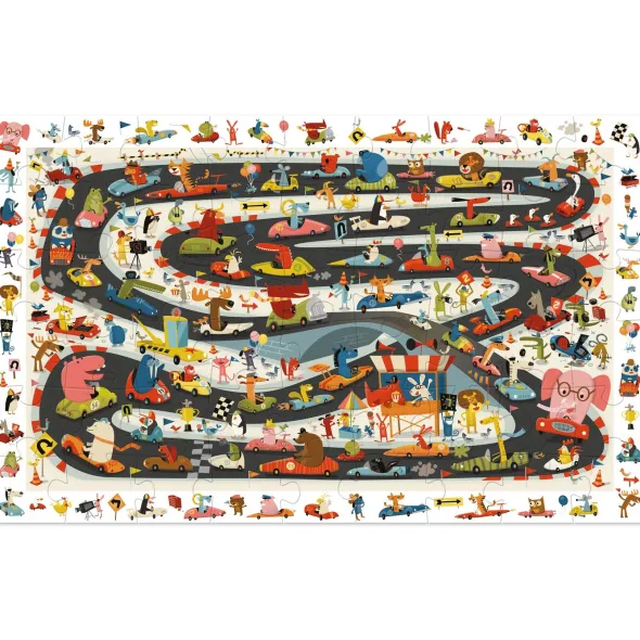 Puzzle Observation : Rallye Automobile – 54 Pièces
