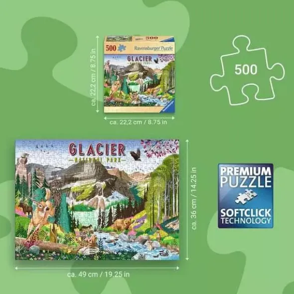 Puzzle - Parc National des Glaciers - 500 pièces