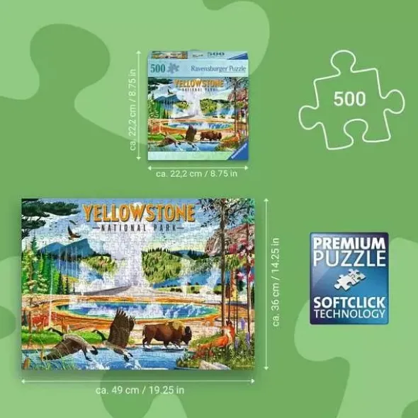 Puzzle - Parc national de Yellowstone- 500 pièces