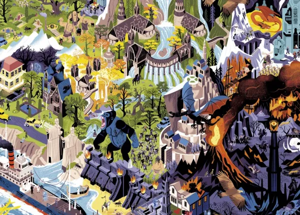 Puzzle - Peter Jackson Films - 1000 pièces