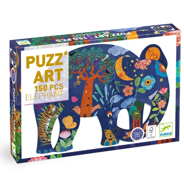 Puzzle Puzz'Art - Éléphant - 150 Pièces