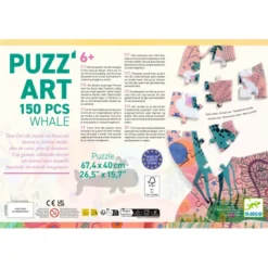 Puzzle Puzz'Art - Whale - 150 Pièces