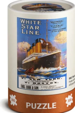 Puzzle - RMS Titanic: Affiche publicitaire de la White Star Line - 300 pièces