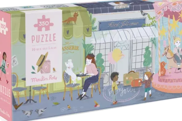 Puzzle - 10 Rue des Lilas - 350 pièces