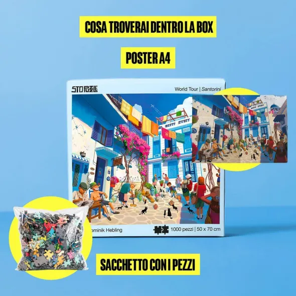 Puzzle - Santorini - 1000 pièces