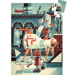 Puzzle Silhouette - Bob le Robot - 36 Pièces