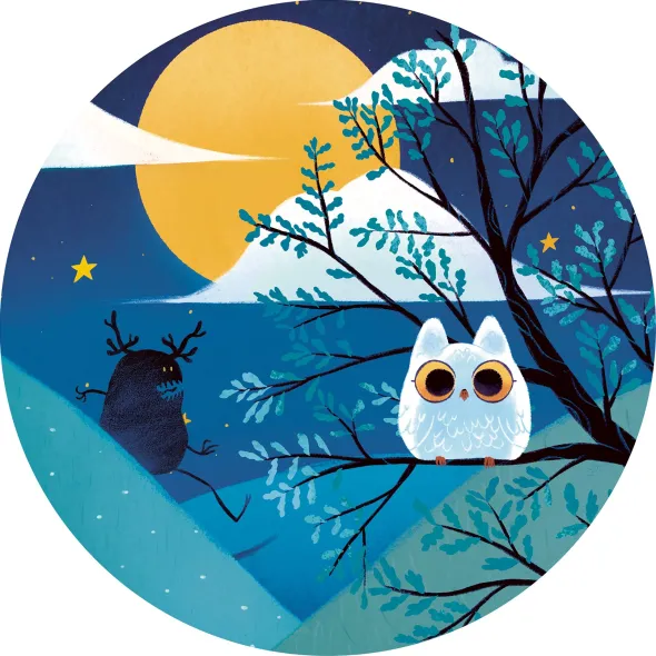 Puzzle Silhouette : Chevalier de la Pleine Lune – 36 Pièces