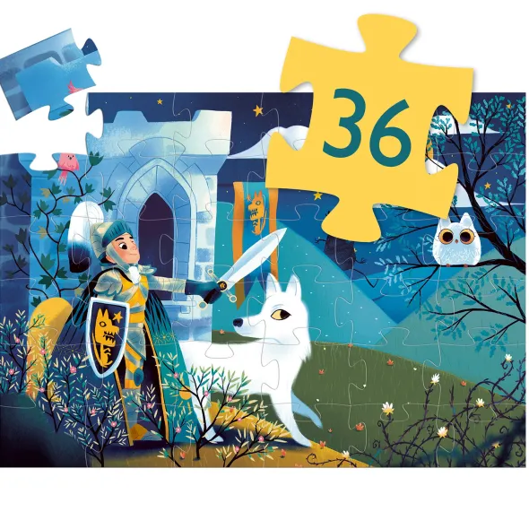 Puzzle Silhouette : Chevalier de la Pleine Lune – 36 Pièces