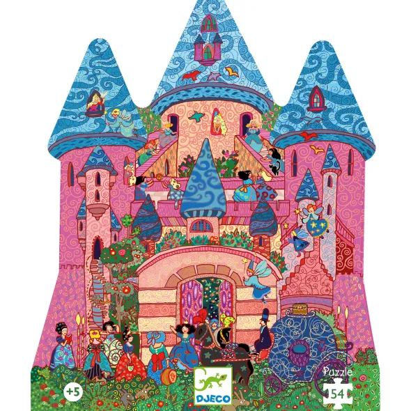 Puzzle Silhouette - Château Féerique - 54 Pièces