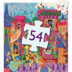 Puzzle Silhouette - Château Féerique - 54 Pièces