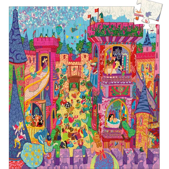 Puzzle Silhouette - Château Féerique - 54 Pièces