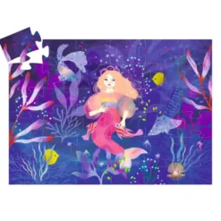 Puzzle Silhouette - Ella La Sirène - 36 Pièces