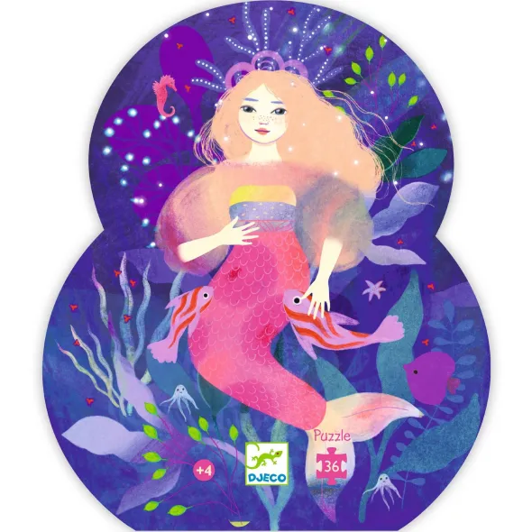 Puzzle Silhouette - Ella La Sirène - 36 Pièces