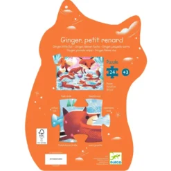 Puzzle Silhouette - Ginger Petit Renard - 24 Pièces