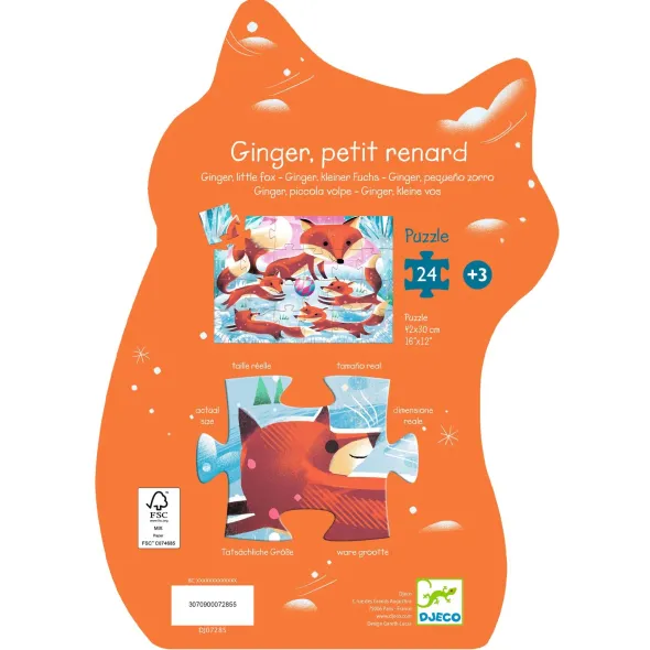 Puzzle Silhouette - Ginger Petit Renard - 24 Pièces