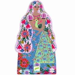 Puzzle Silhouette - La Princesse et son Paon - 36 Pièces