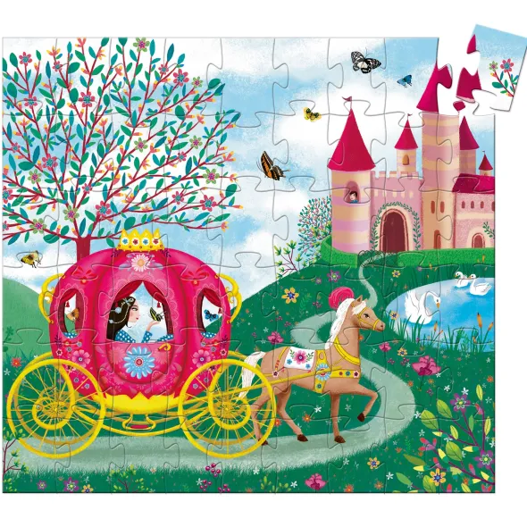 Puzzle Silhouette - Le Carrosse d' Elise - 54 Pièces