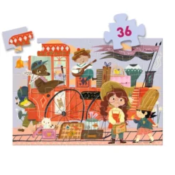 Puzzle Silhouette - Le voyage de Mia - 36 Pièces