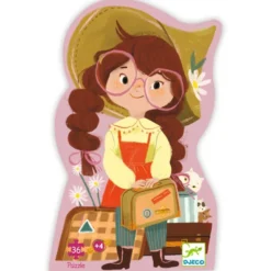 Puzzle Silhouette - Le voyage de Mia - 36 Pièces