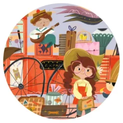 Puzzle Silhouette - Le voyage de Mia - 36 Pièces