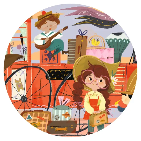 Puzzle Silhouette - Le voyage de Mia - 36 Pièces