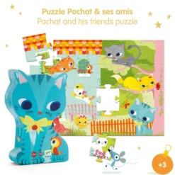 Puzzle Silhouette - Pachat & ses Amis- 24 Pièces