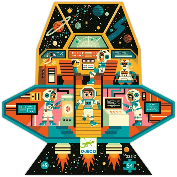 Puzzle Silhouette - Station spatiale - 54 Pièces