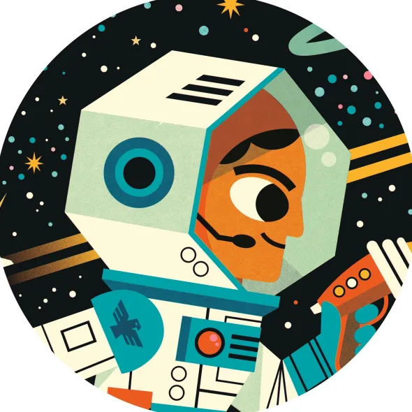 Puzzle Silhouette - Station spatiale - 54 Pièces