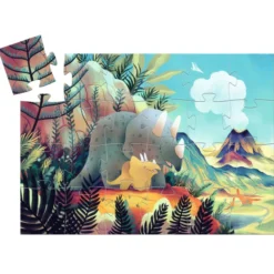 Puzzle silhouette - Téo le Dino - 24 Pièces
