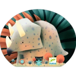 Puzzle silhouette - Téo le Dino - 24 Pièces