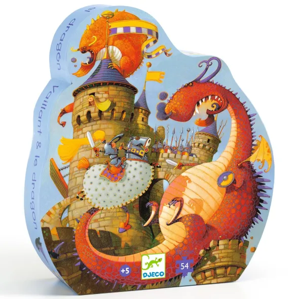 Puzzle Silhouette - Vaillant et les Dragons - 54 Pièces