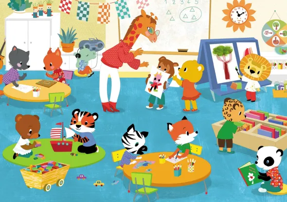 Puzzle - Vive la Maternelle - 12 Pièces
