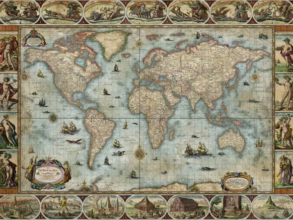 Puzzle - Willem Blaeu World - 1500 pièces