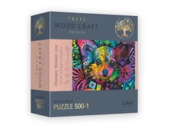 Puzzle Wood Craft - Colorful Puppy - 500 Pièces