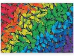 Puzzle Wood Craft - Rainbow Butterflies - 500 Pièces