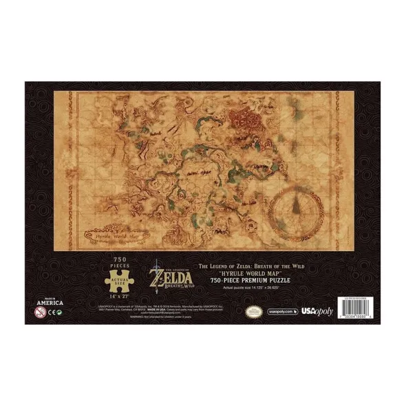 Puzzle - Zelda: Hyrule Map - 1000 pcs